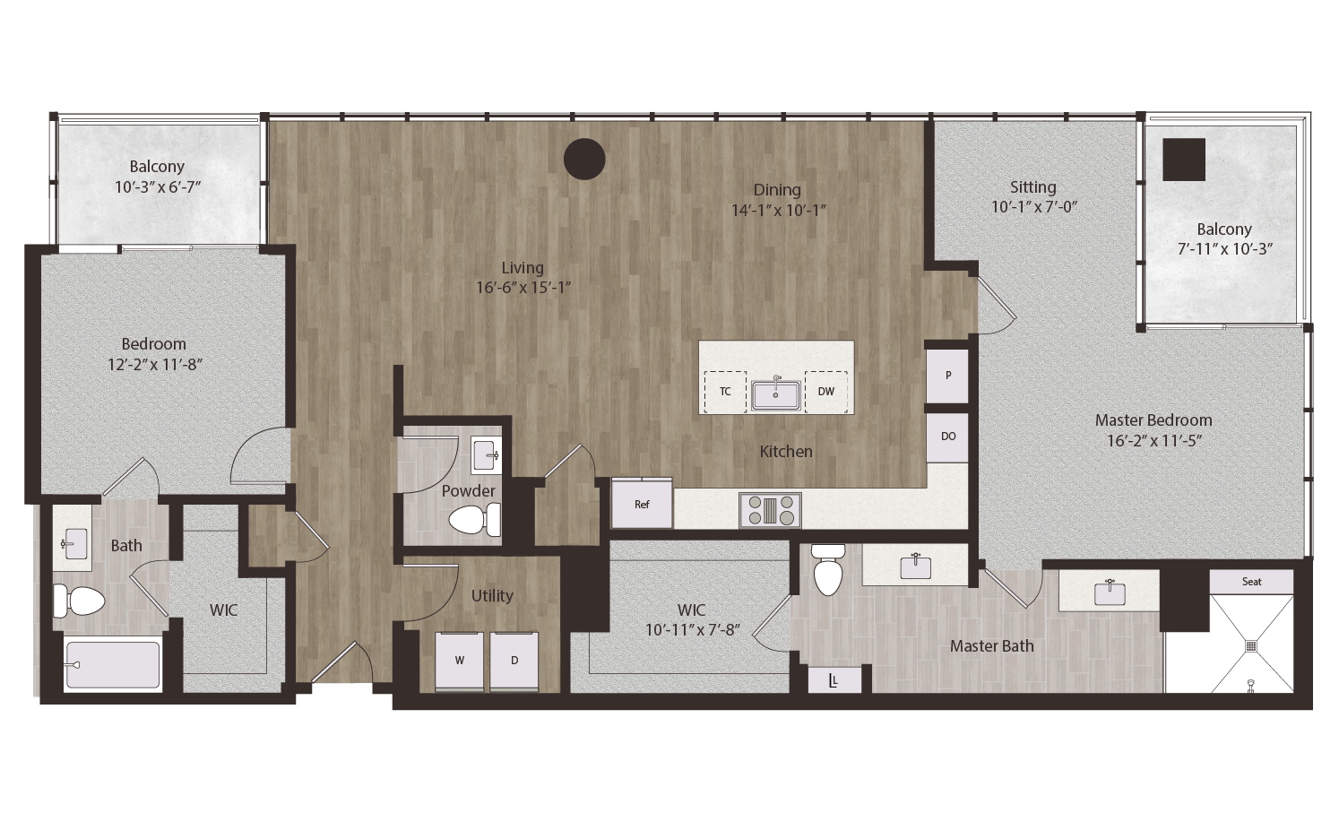 Floor plan layout diagram for P4